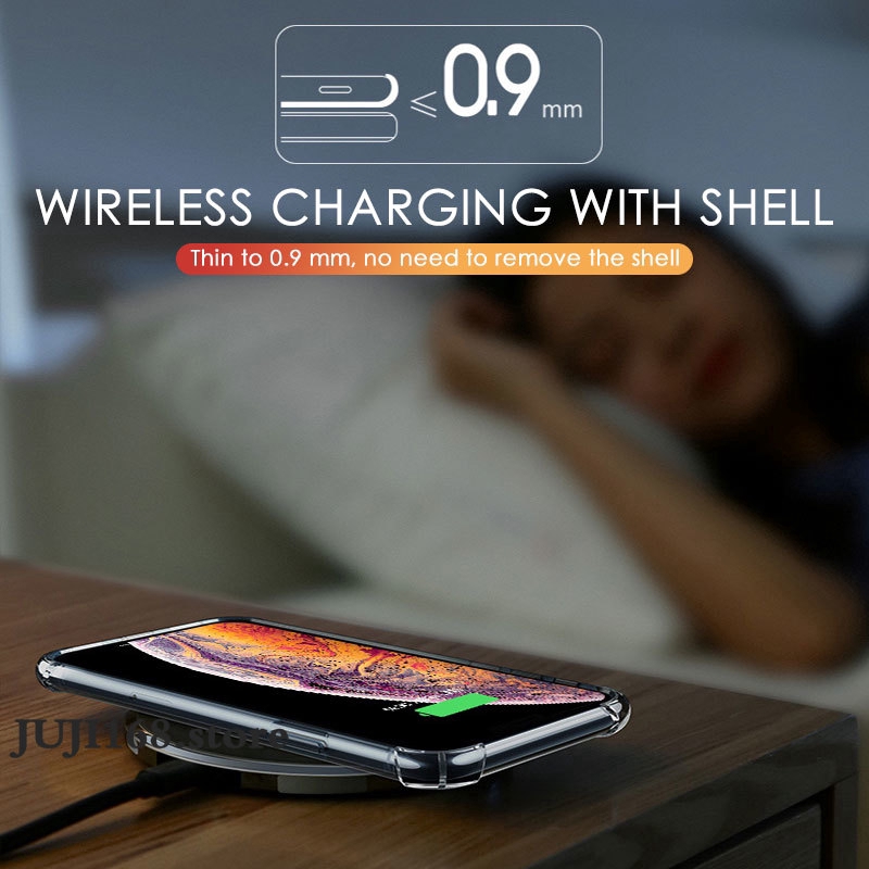 Ốp điện thoại silicon trong suốt chống sốc sang trọng cho iPhone 12 12 Pro 7 8 6 6S Plus X XS Max XR 11 12 PRO MAX