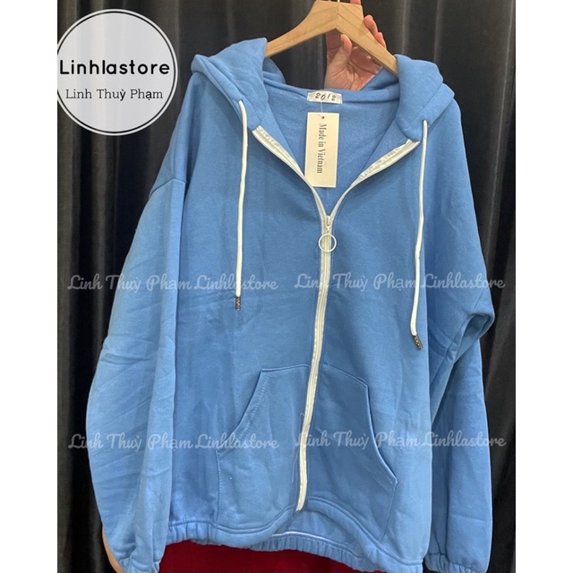 ÁO KHOÁC HOODIE XANH DÀY ULZZANG (ảnh thật + video shop quay)