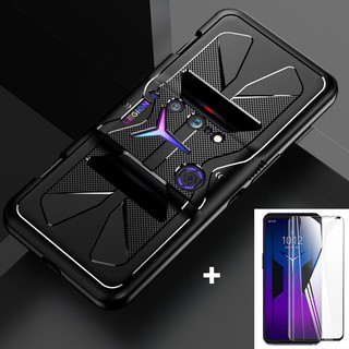 Dành Cho Lenovo Legion Điện Thoại Duel 2 Ốp Lưng + Kính Cường Lực Bảo Vệ Màn Hình Cho Lenovo Legion 2 Pro Case Legion2Pro Matte Slim Cover