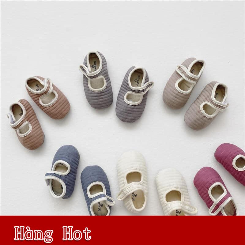 Giày vải style HÀN QUỐC cho bé, Giày vải mềm tập đi cho bé, size từ 0-18 tháng