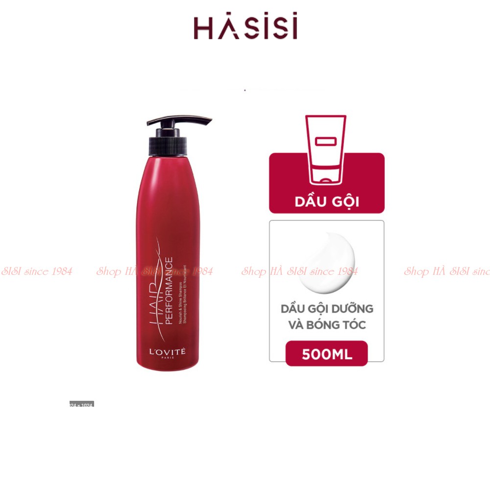 Dầu Gội Giúp Làm Mềm Và Bóng Tóc LOVITE - Hair Performance Nourish & Shine Shampoo 500ml