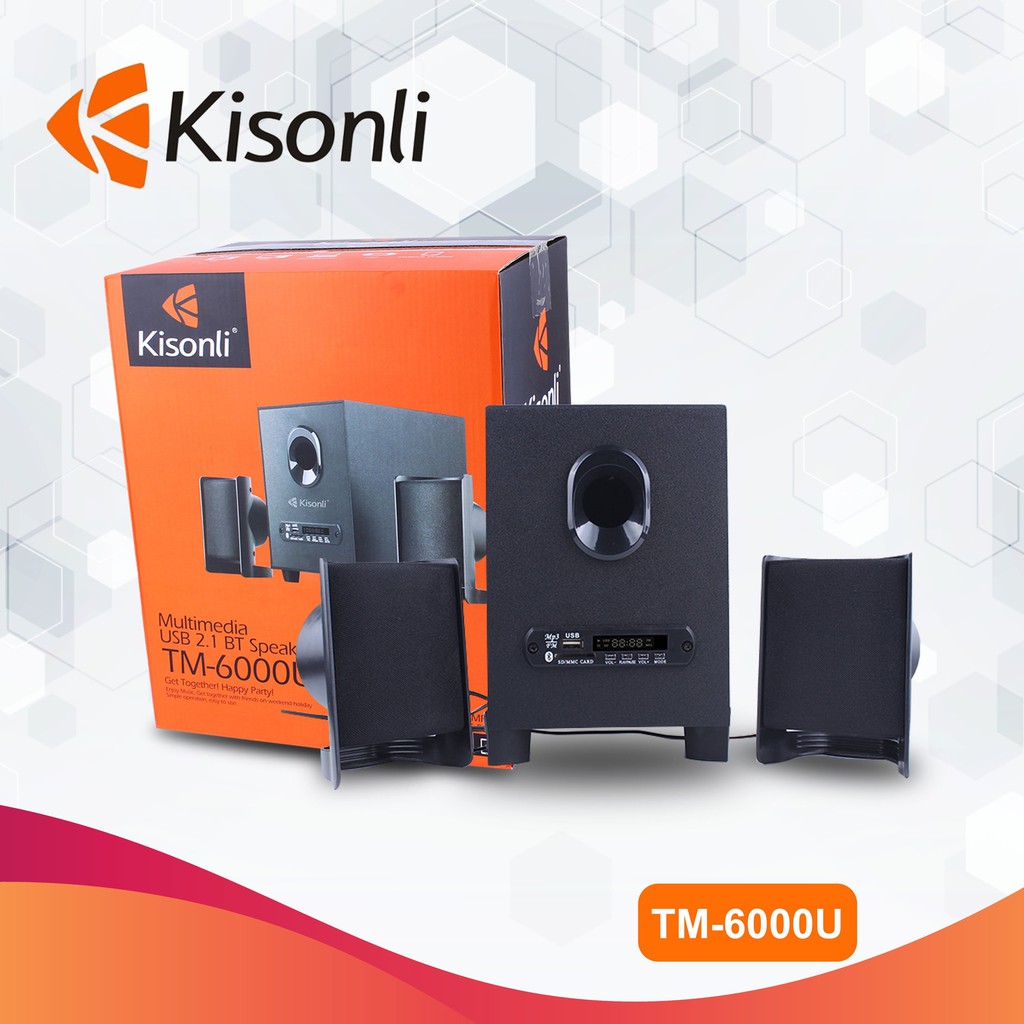 [Mã 267ELSALE hoàn 7% đơn 300K] Loa vi tính Bluetooth Kisonli TM-6000U 2.1