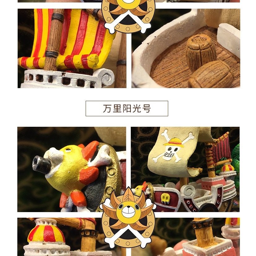 Mô Hình Tàu Thuyền Thousand Sunny trang trí thủy sinh, bể cá cảnh