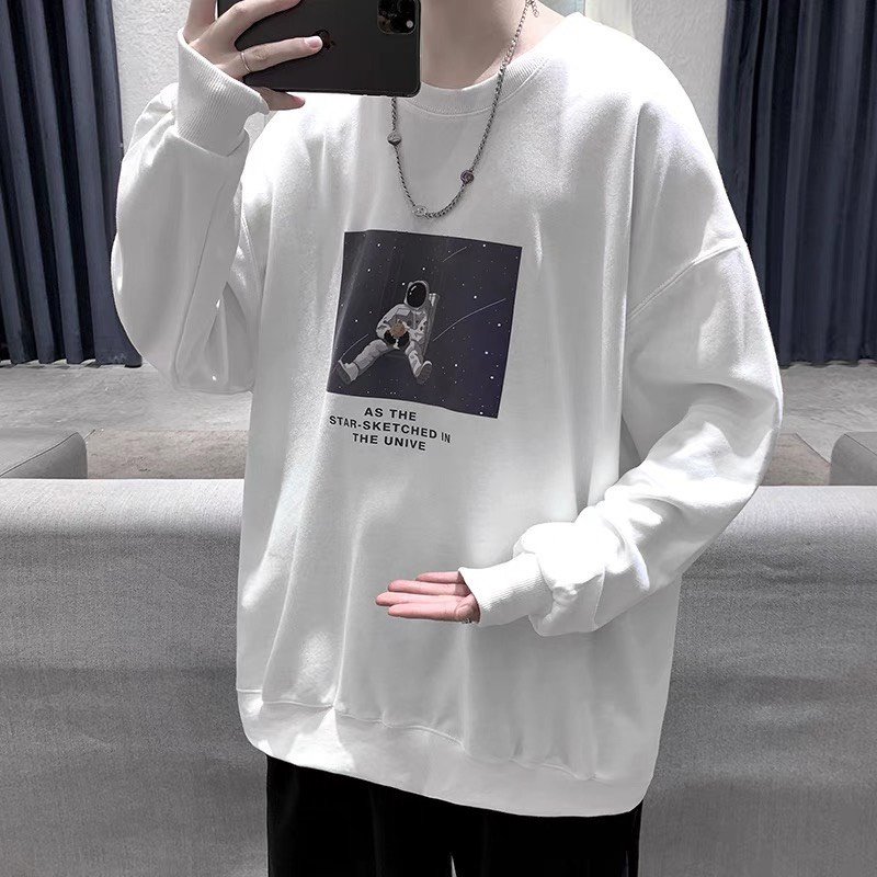 Áo sweater nỉ nam nữ form rộng unisex chất dày dặn hàng đẹp SWE05 | BigBuy360 - bigbuy360.vn