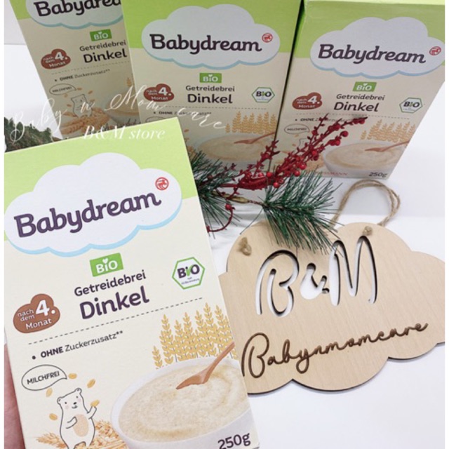 [Ăn dặm cho bé] Bột ăn dặm hữu cơ Babydream vị lúa mạch