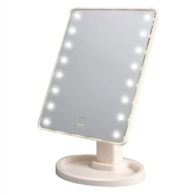 Gương trang điểm Led kết cấu xoay 360
