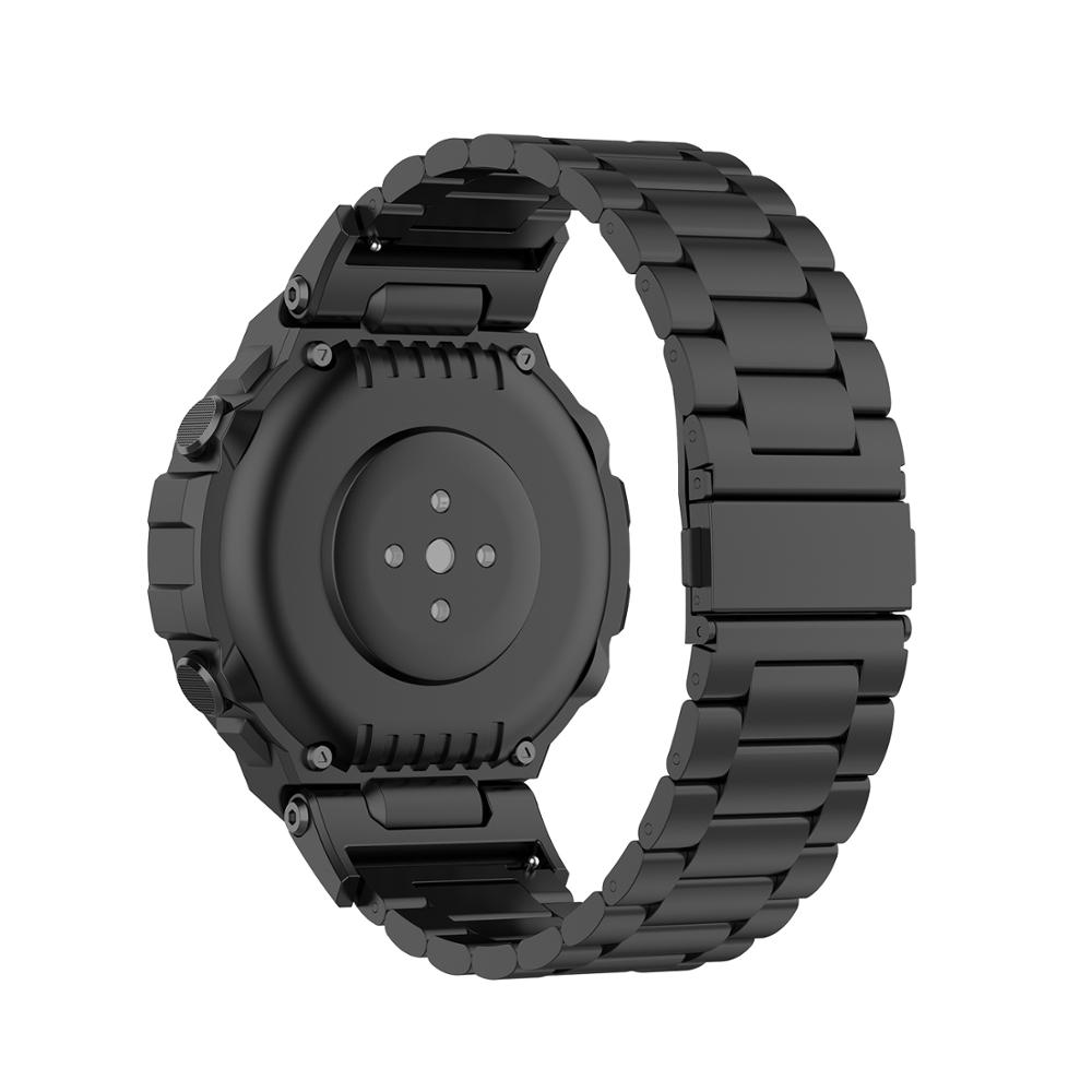 Dây Đeo Inox Cho Đồng Hồ Thông Minh Huami Amazfit T-Rex A1918 / Ares A1908 T-Rex 2 &amp; T-Rex Pro