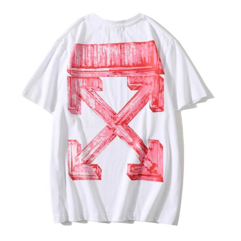 Áo Thun Off-White Tay Ngắn Chất Cotton In Chữ Thời Trang