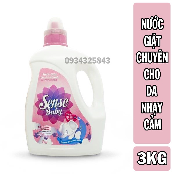 Nước giặt Sense Baby 3kg - chuyên dành cho da nhạy cảm