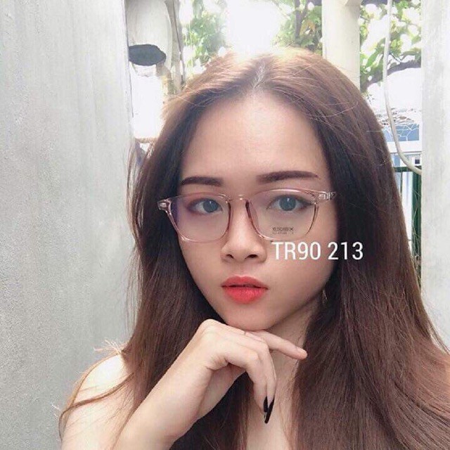 Gọng kính mắt cận vuông nhỏ nhựa dẻo nam nữ 213 nhiều màu, chất liệu dẻo, đeo thời trang chống bụi | BigBuy360 - bigbuy360.vn