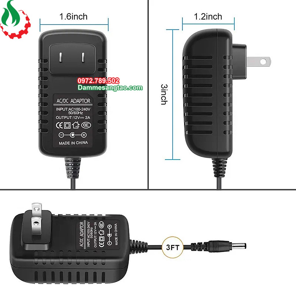 DMST Nguồn 12V 2A dùng cho wifi camera module