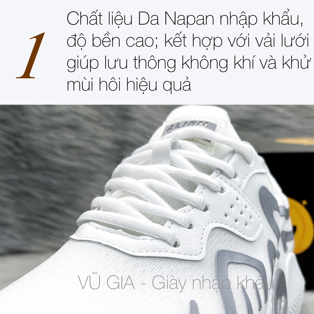 Giày thể thao nam nhập khẩu chính hãng VŨ GIA  Thoáng khí Đế boost siêu nhẹ H01