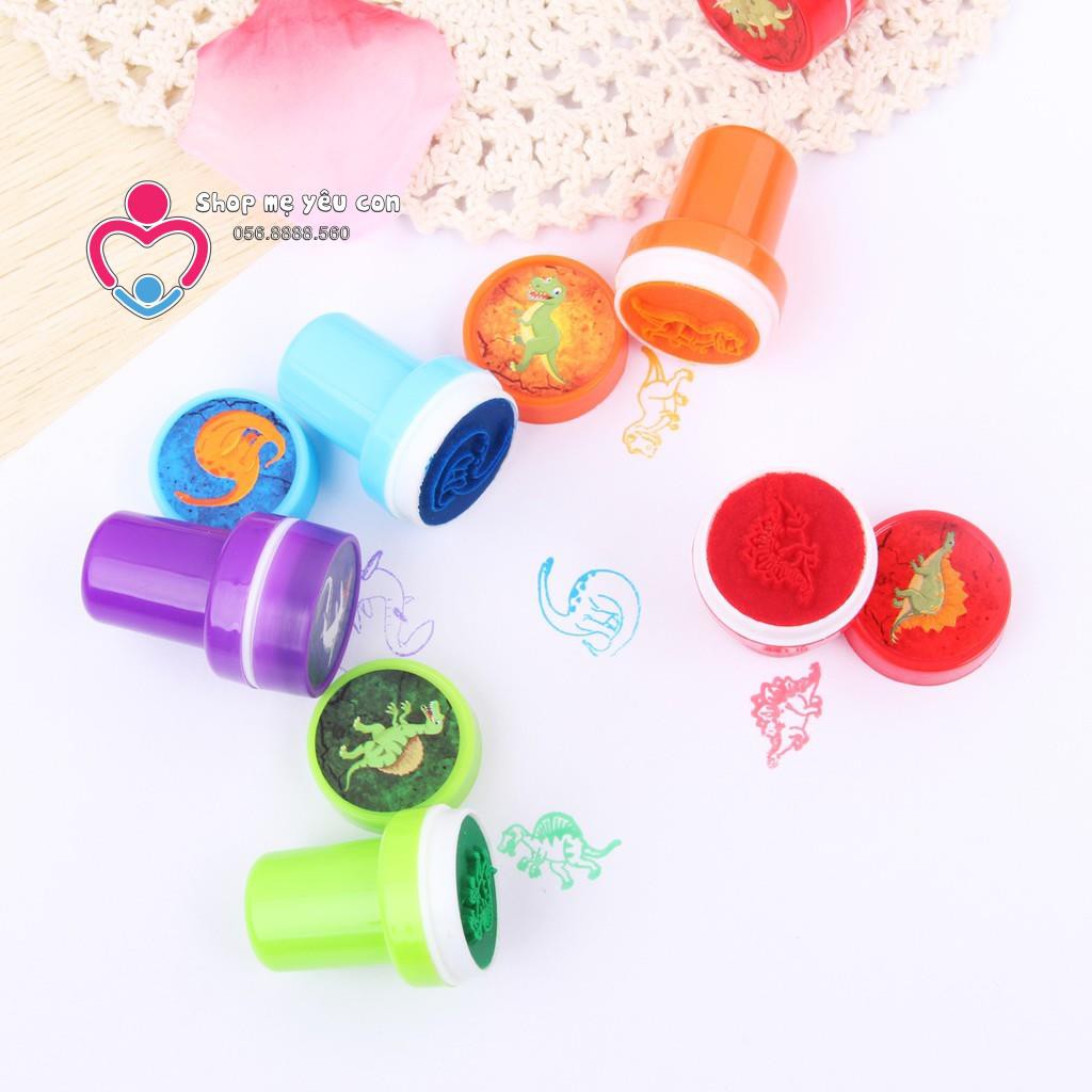Chiện đóng dấu sẵn mực nhiều mẫu - cho bé chơi và khích lệ khen thưởng bé