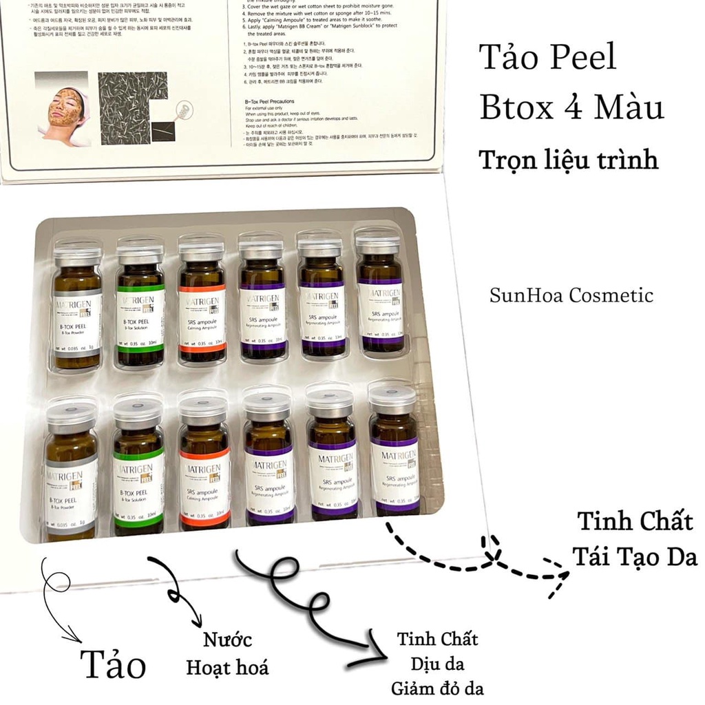 Thay da sinh học B-TOX PEEL Skin Renewal System - Tách lẻ