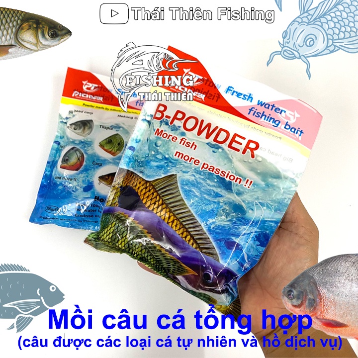 Mồi Câu Cá Tổng Hợp Pioner B-Powder Gói 200g Dùng Câu Sông Tự Nhiên Hồ Dịch Vụ