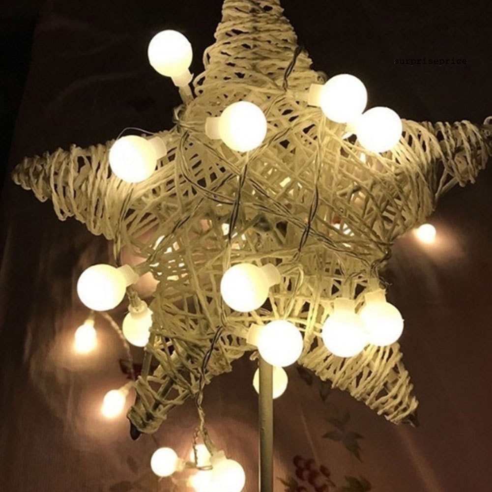 Dây đèn led 10/ 20 bóng hình quả cầu mini chống nước dùng trang trí tiệc cưới/ giáng sinh