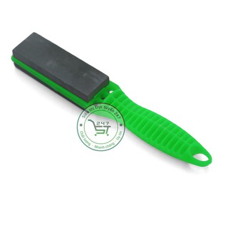 Đá mài dao 2 mặt có tay cầm Dụng cụ mài dao kéo tiện lợi trong gia đình