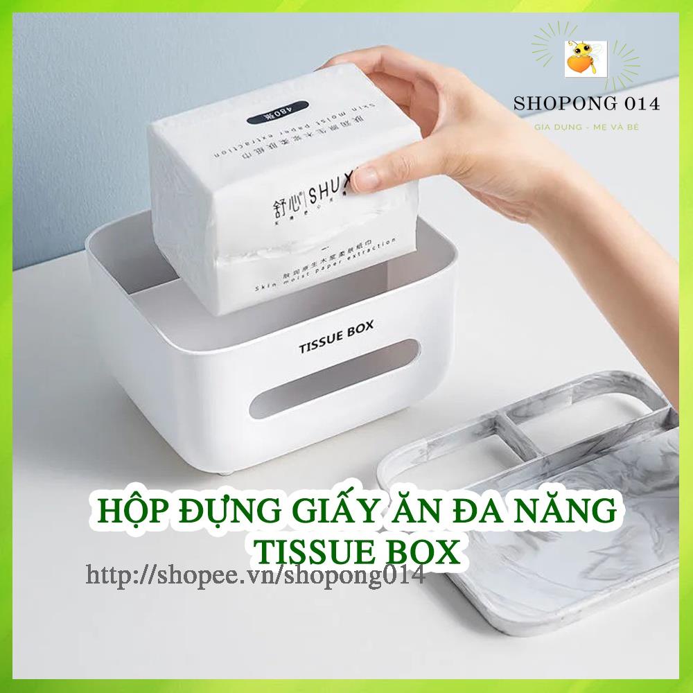 Hộp đựng khăn giấy TISSUE BOX đa năng