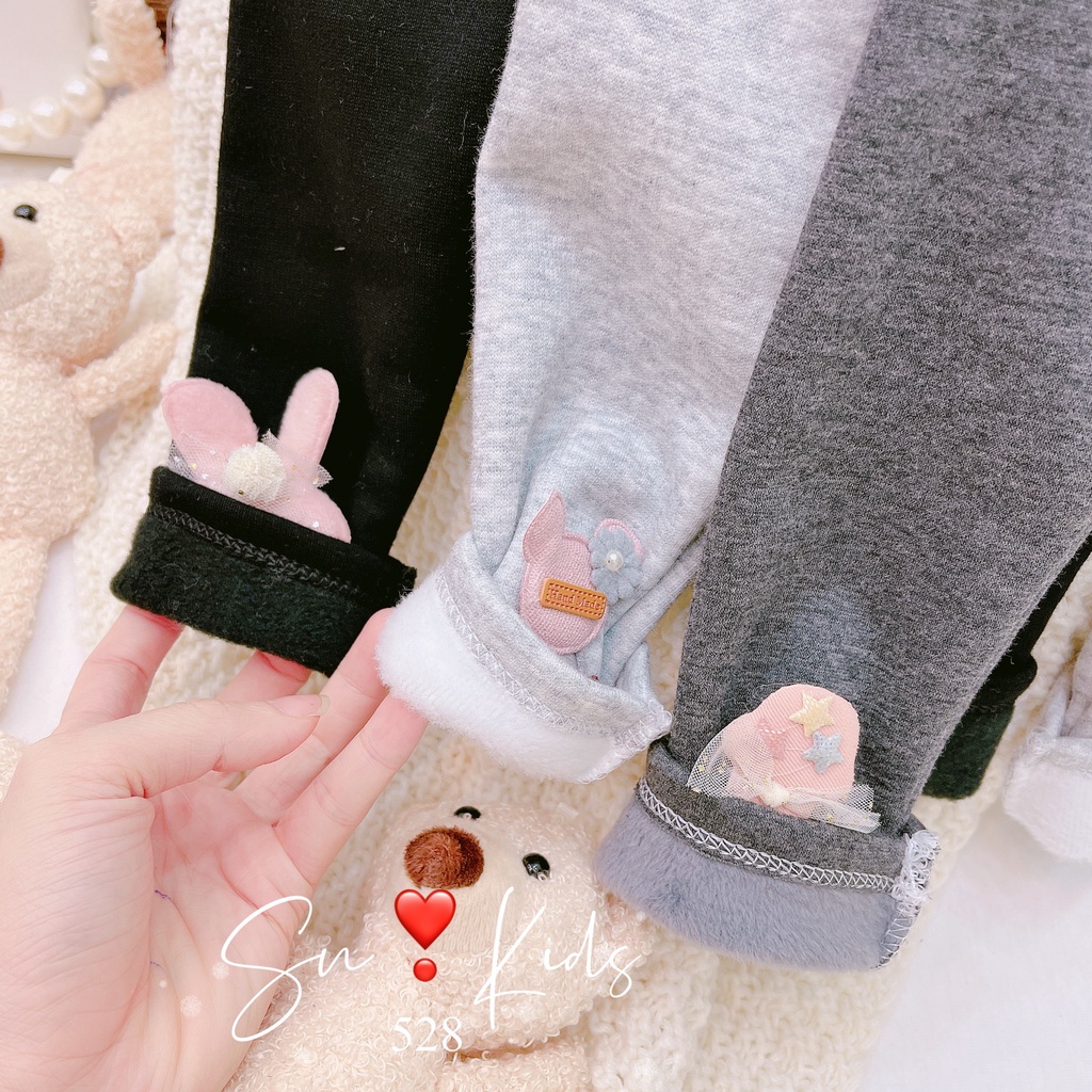 Quần legging lót lông tai thỏ thu đông cực đẹp cho bé gái Namkidshop (V512)