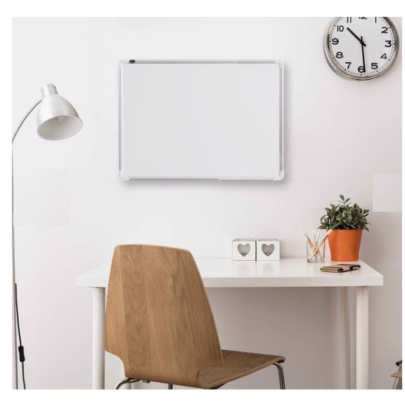 Bảng từ trắng treo tường cao cấp 40 x 60 cm