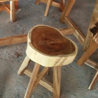 Ghế đôn mặt gỗ tự nhiên