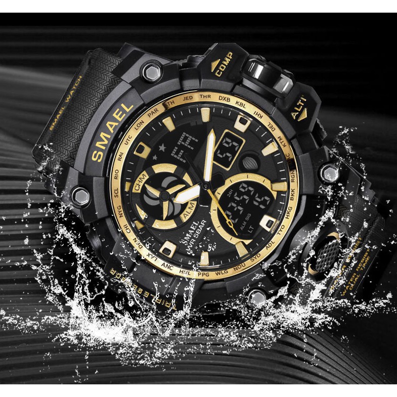 (New Arrival) Đồng Hồ Điện Tử Thể Thao Nam Chính Hãng SMAEL 1545C Phiên Bản Sport Chống Nước Cực Tốt | BigBuy360 - bigbuy360.vn
