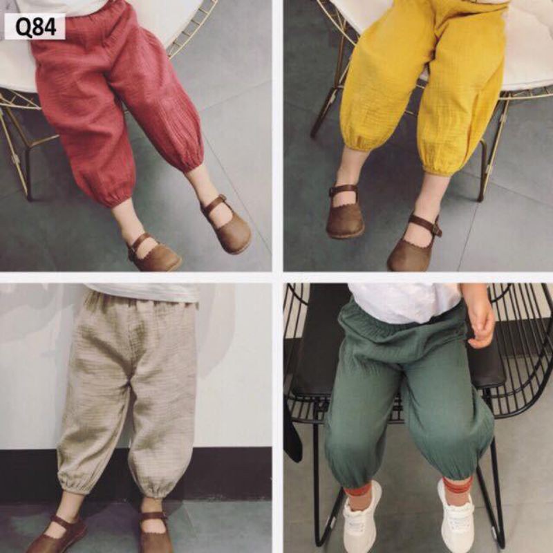 Quần đũi alibaba chất cotton bomber chống muỗi hè thu mặc điều hoà cho bé size đại  23kg đến 30kg