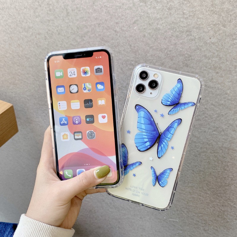 Ốp lưng iPhone 6/6s, 6/6s Plus, 7/8 Plus họa tiết hình bướm