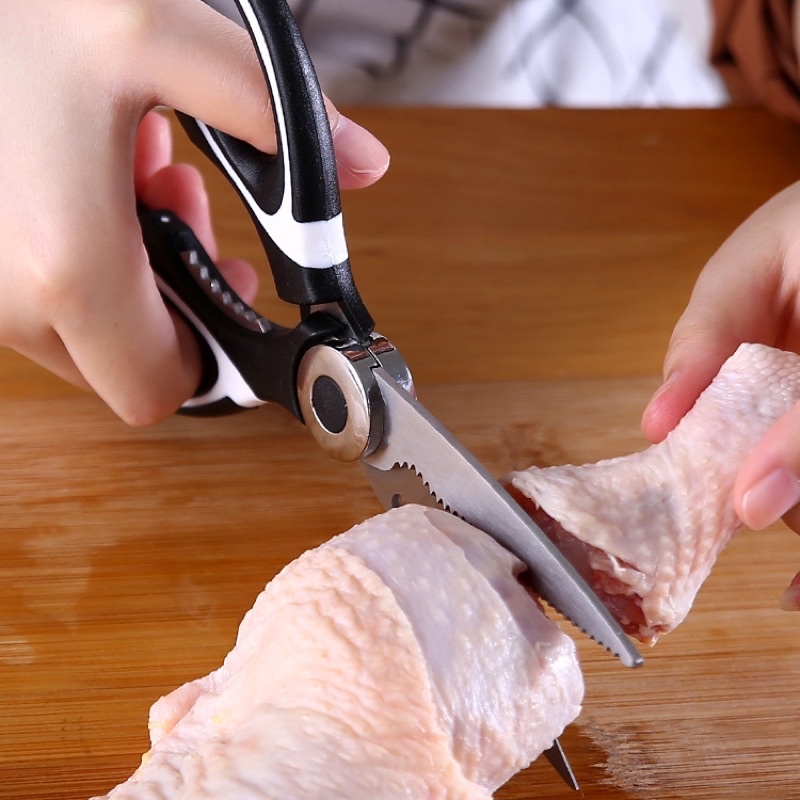Kéo Nhà Bếp, Văn Phòng Đa Năng (Cắt Gà, Xương Cứng, Rau, Bật Nắp Chai,Bóc Quả Cứng, cắt vải, bìa cacton gói hàng...)