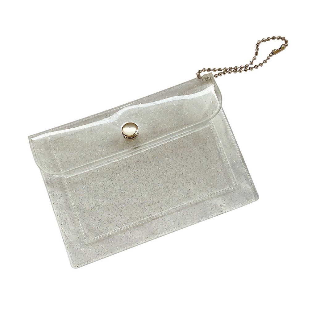 Ví Đựng Thẻ Mini Trong Suốt Lấp Lánh Thời Trang Cho Nữ