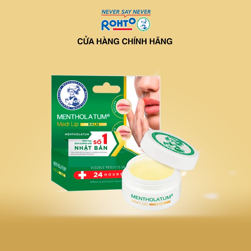 Sáp dưỡng môi chuyên biệt dành cho môi khô, nứt nẻ Mentholatum Medi Lip Balm (7g)
