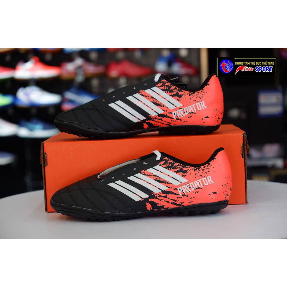 Giày đá bóng predator 3D - Đen Cam(size39-43)