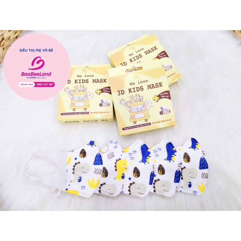 Khẩu trang 3D cho bé