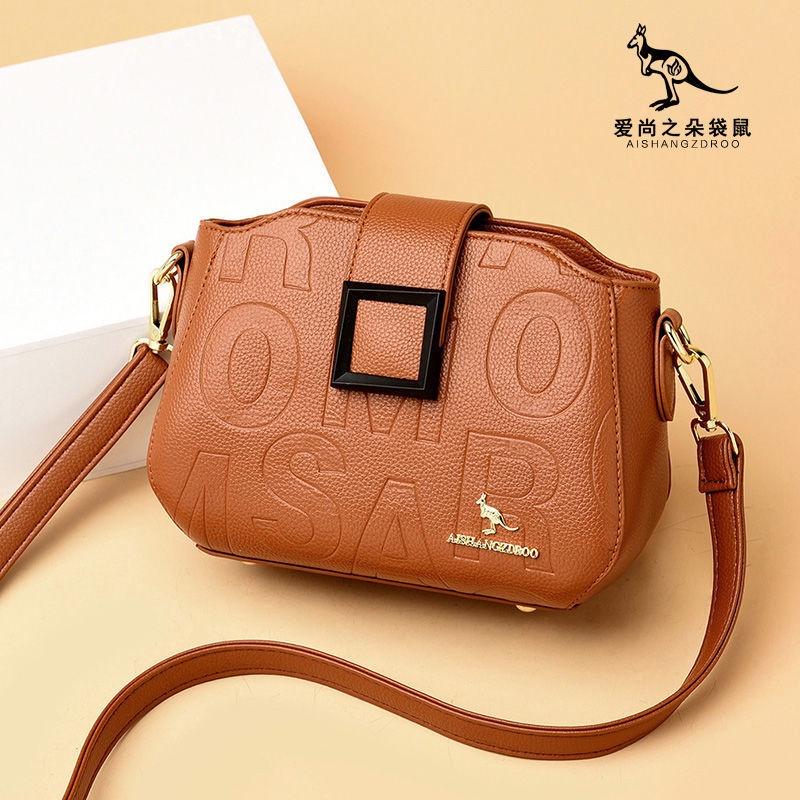 Túi Xách Đeo Vai Da Thật Cỡ Lớn Phong Cách Retro Cho Nữ