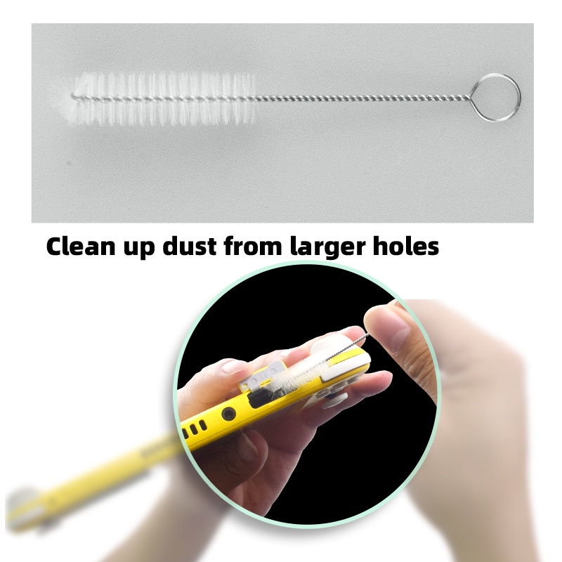 Bộ Cọ Làm Sạch Lỗ Tròn Cho Máy Chơi Game Nintendo Switch Console Suit Suit Phù Hợp Với Vỏ Tai Nghe Bluetooth Không Dây