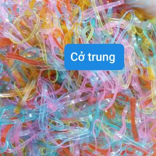 Sỉ 1kg thun cột tóc trong màu (cở to/cở trung)