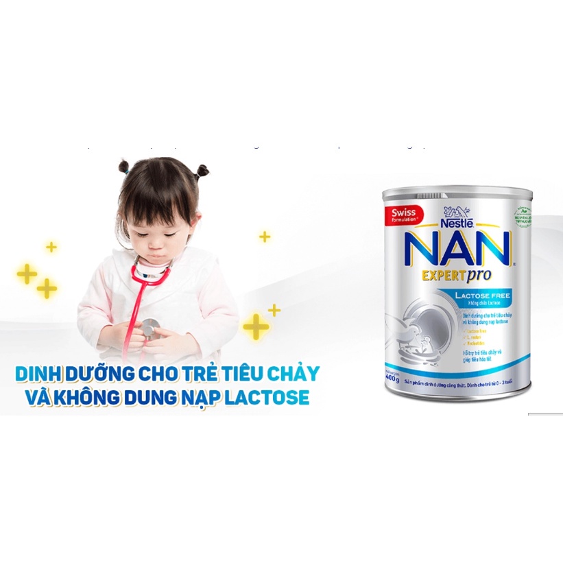 Sữa bột Nestle Nan EXPERT Pro Lactose free  400g_Duchuymilk