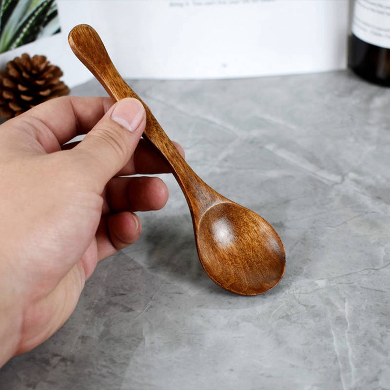 Muỗng Ăn Bằng Gỗ Hình Quả Bầu Độc Đáo