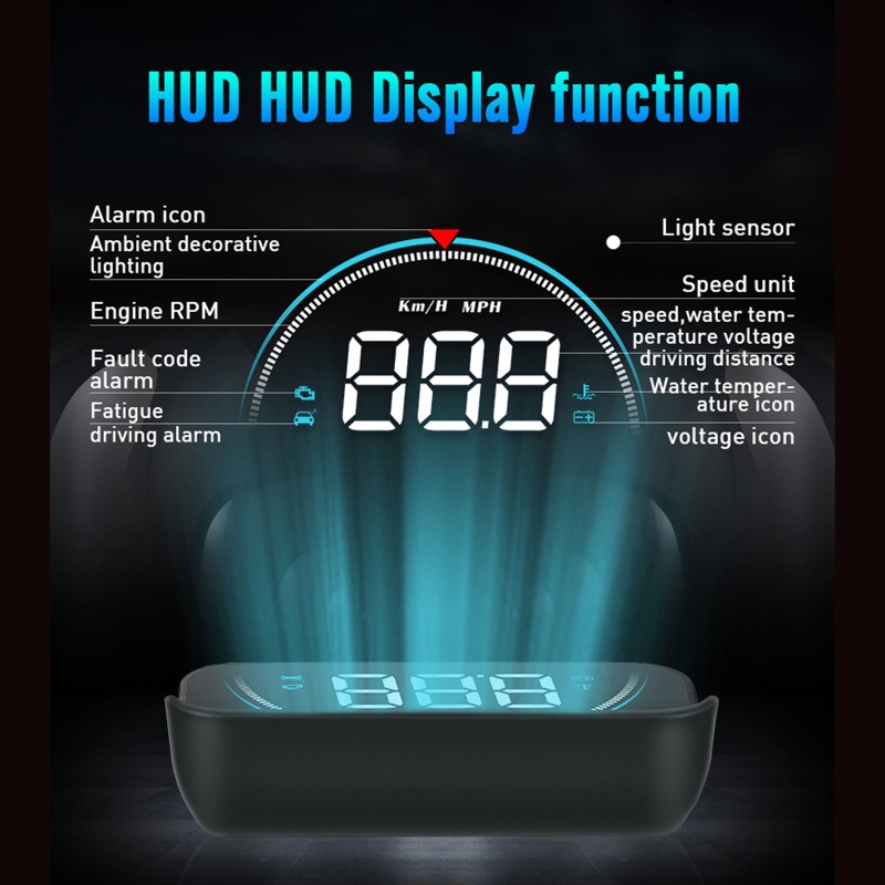 Màn hình HUD cảnh báo quá tốc độ 3.5inch thông dụng dành cho xe hơi