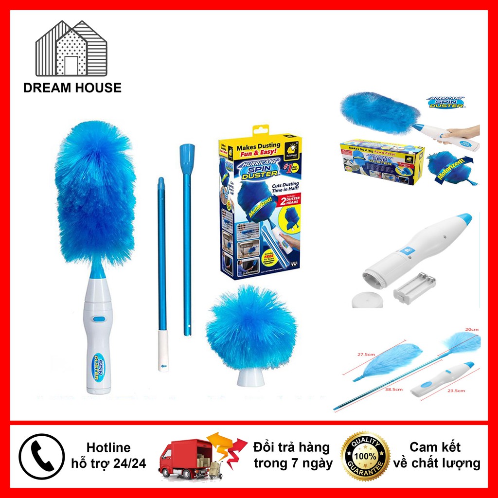 Chổi Lau Bụi Đa Năng Spin Duster  Xoay 360 Tiện Lợi