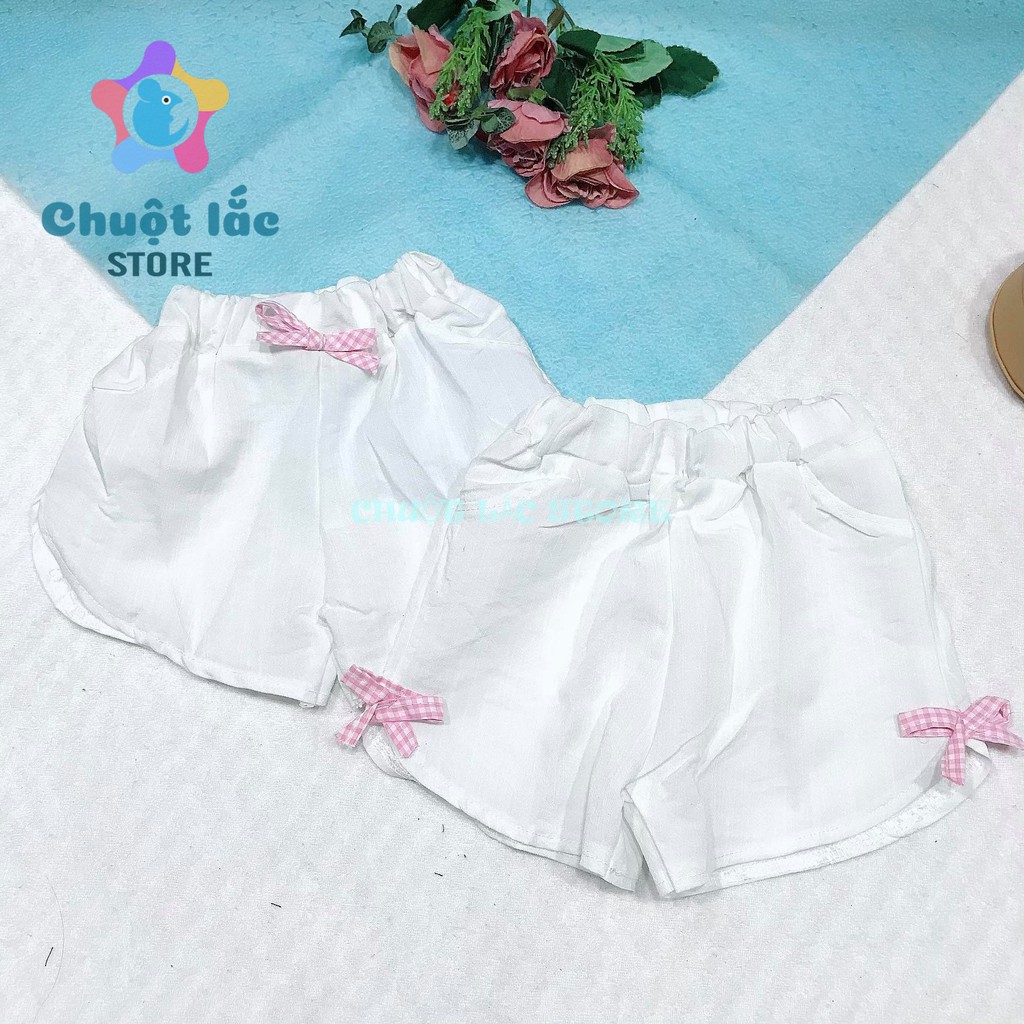 [Mã FAMAYFA2 giảm 10K đơn 50K] Bộ quần áo chuột caro áo hồng quần chip trắng cho bé gái từ 8kg đến 18kg