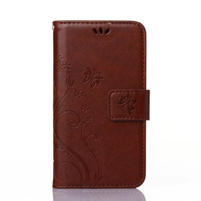 For LG K3 2017 Case Embossed Butterfly Flower PU Leather Wallet Flip Stand Cover