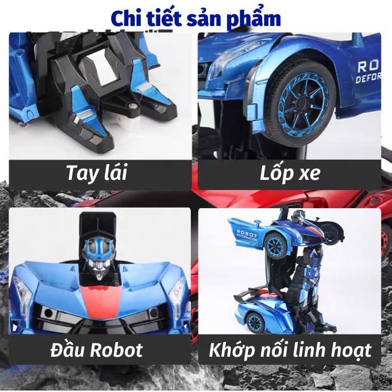 Xe Điều Khiển Từ Xa Ô Tô Đồ Chơi Điều Khiển Thông Minh Biến Hình Robot Hiện Đại TITAN STORE
