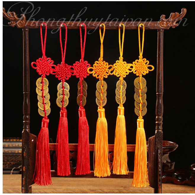 Dây xu Tam tài  - treo xe, treo cửa, mix linh vật, ......
