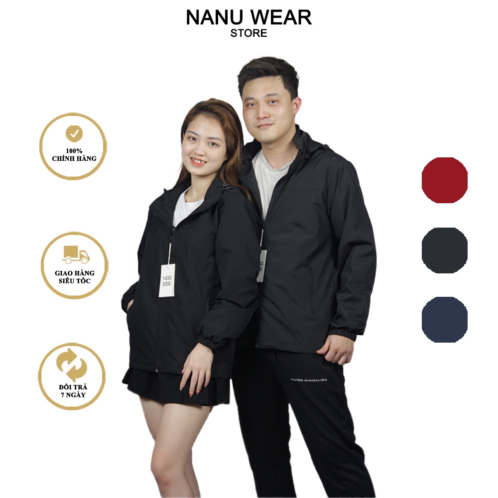 Áo khoác gió lót lưới cotton NANU WEAR