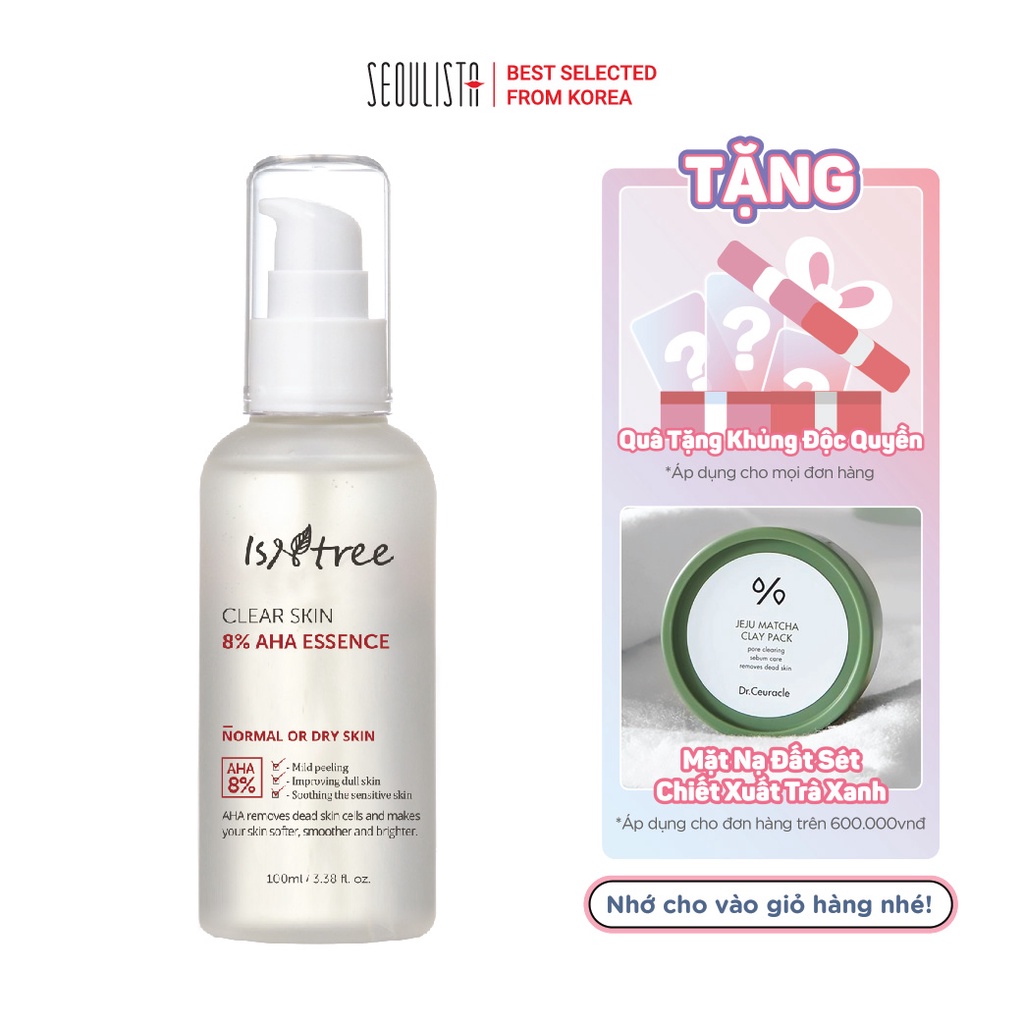 Tinh chất chứa AHA ISNTREE CLEAR SKIN AHA 8% ESSENCE