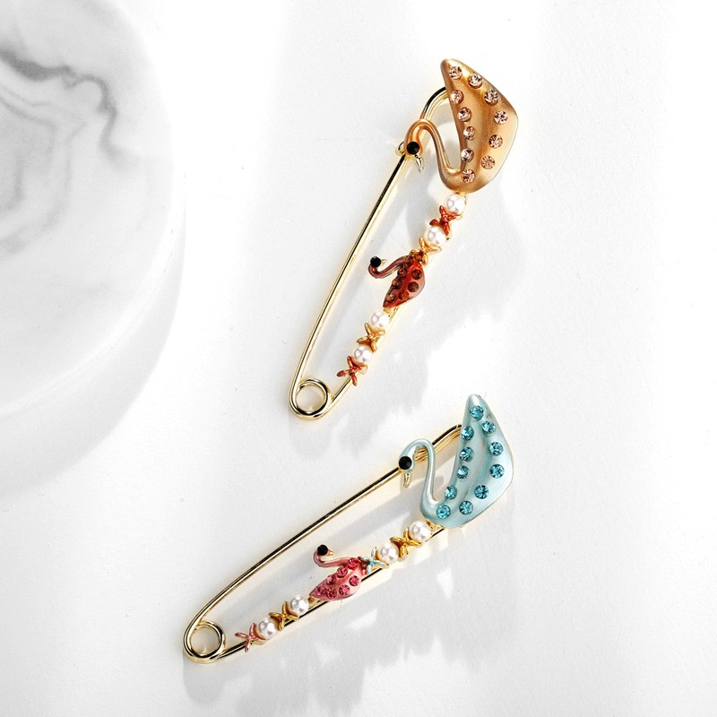 Kim băng cài áo thiên nga dễ thương GC262