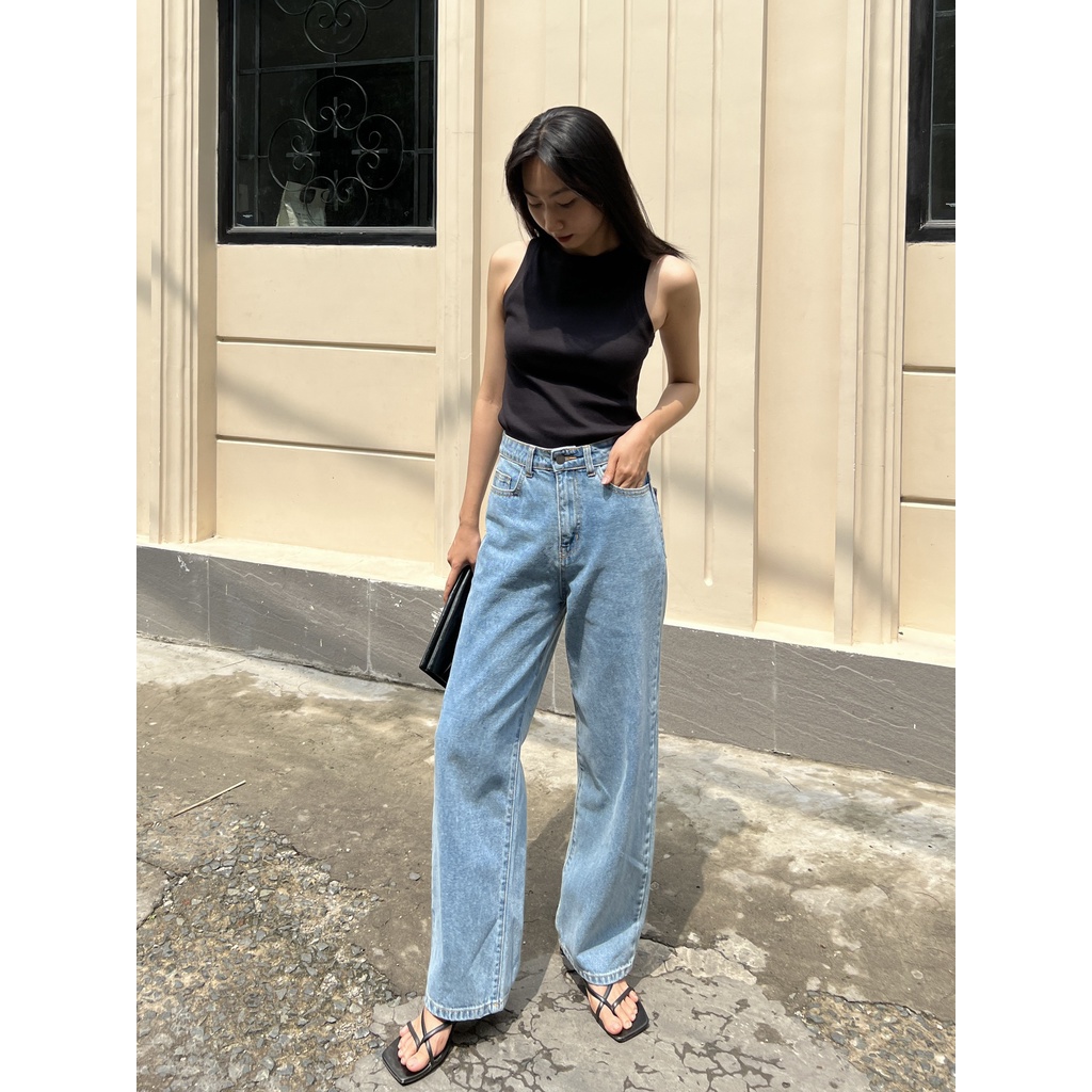Áo Ba Lỗ Nữ Màu Trắng, Đen - BHNTT - Hashtagem ( Freesize dưới 55kg )