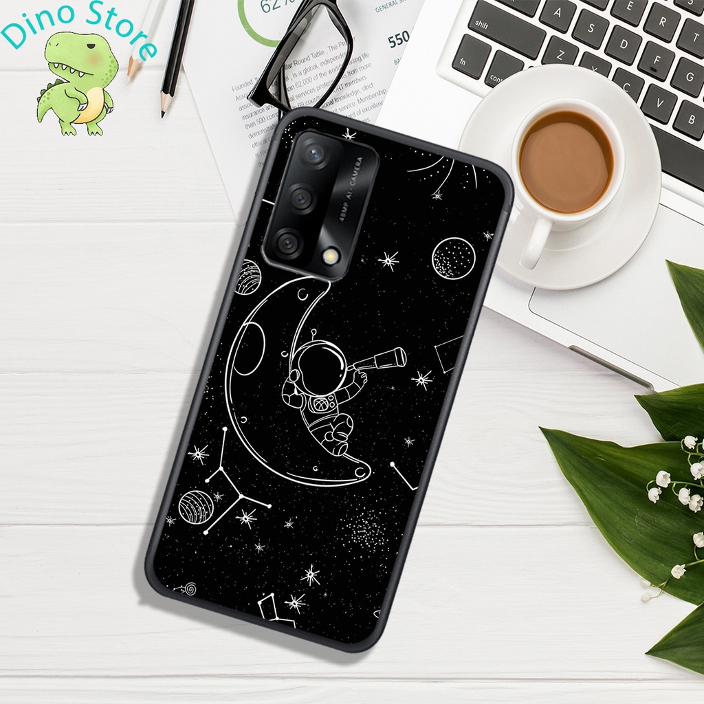Ốp Lưng OPPO A54 4G - OPPO A54 5G - OPPO A55 4G - OPPO A55 5G  , In hình Astronuats Chibi cực đẹp.