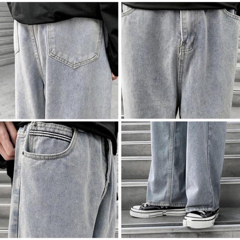 Quần Jean Baggy nam xanh sáng nhạt ống xuông rộng SR01 style hàn quốc 2021 - Hàng nhập khẩu ! !